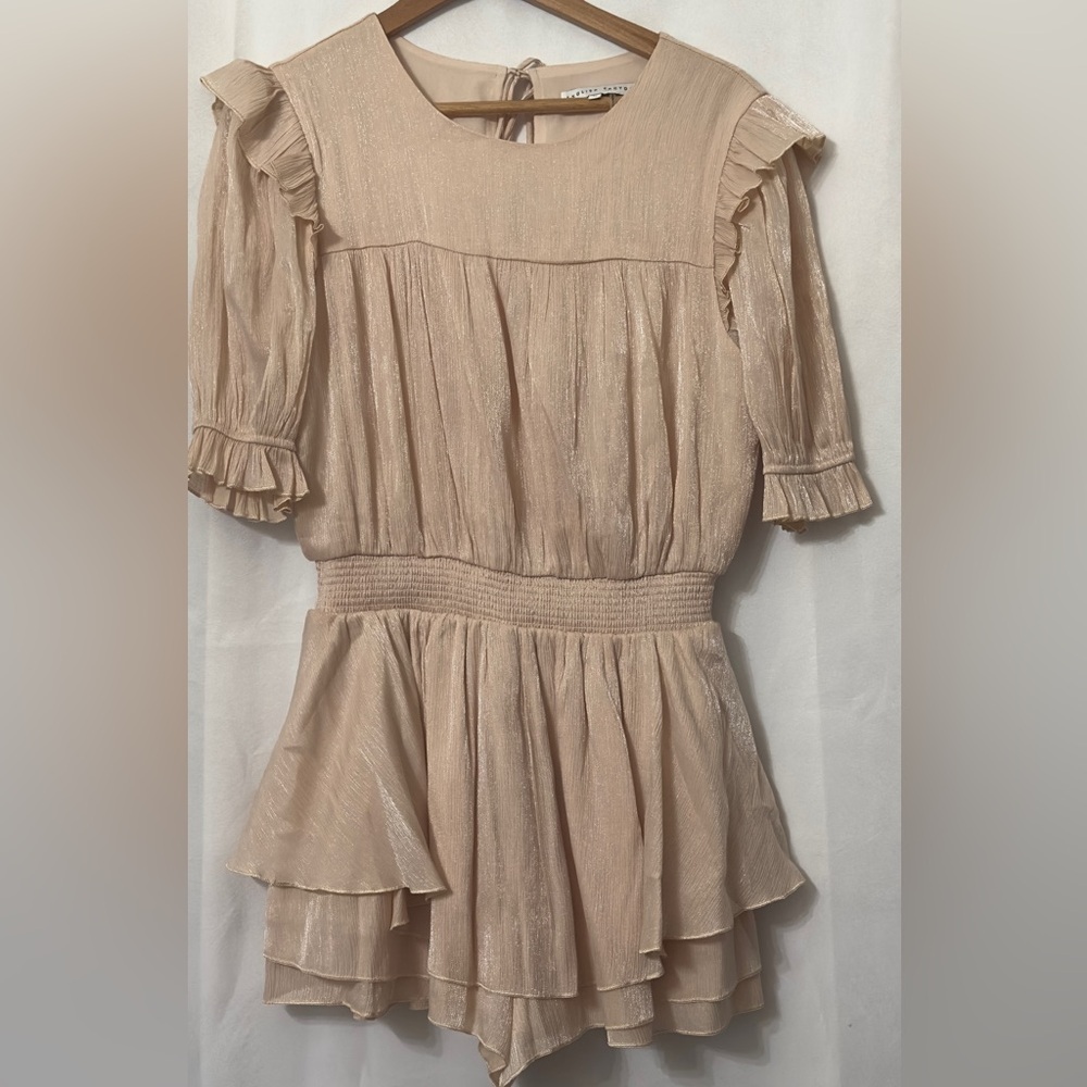 English Factory pink Textured romper puff sleeves M (mix 49) - Picture 5 of 10